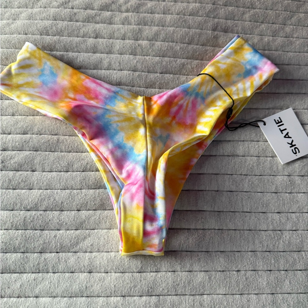 Skatie Multicolor Tie-Dye Bikini Bottom
